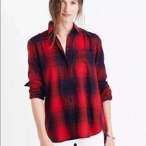 Madewell Ex-Boyfriend Shirt Wilder Plaid